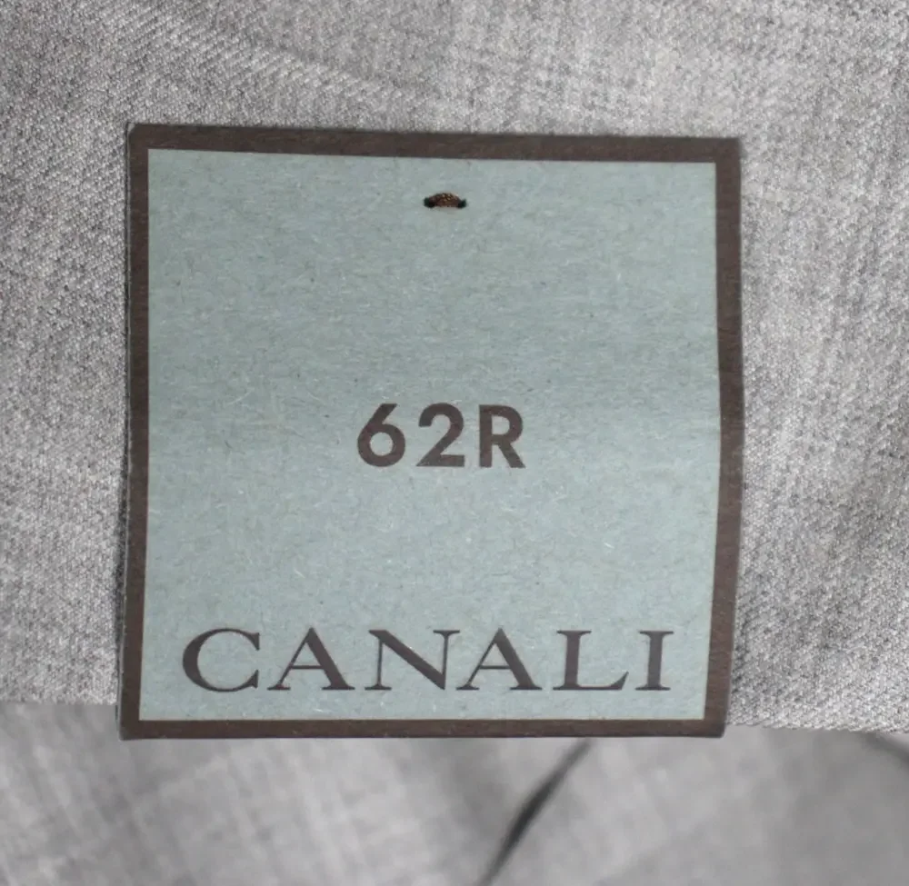 Canali Suit Jacket 52 (62 EU) Beige Woven Super 150s Wool Two Button Coat Italy
